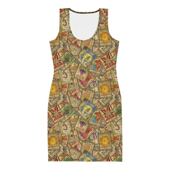 Tarot Card Mystic Bodycon Dress - Picture 8 of 10